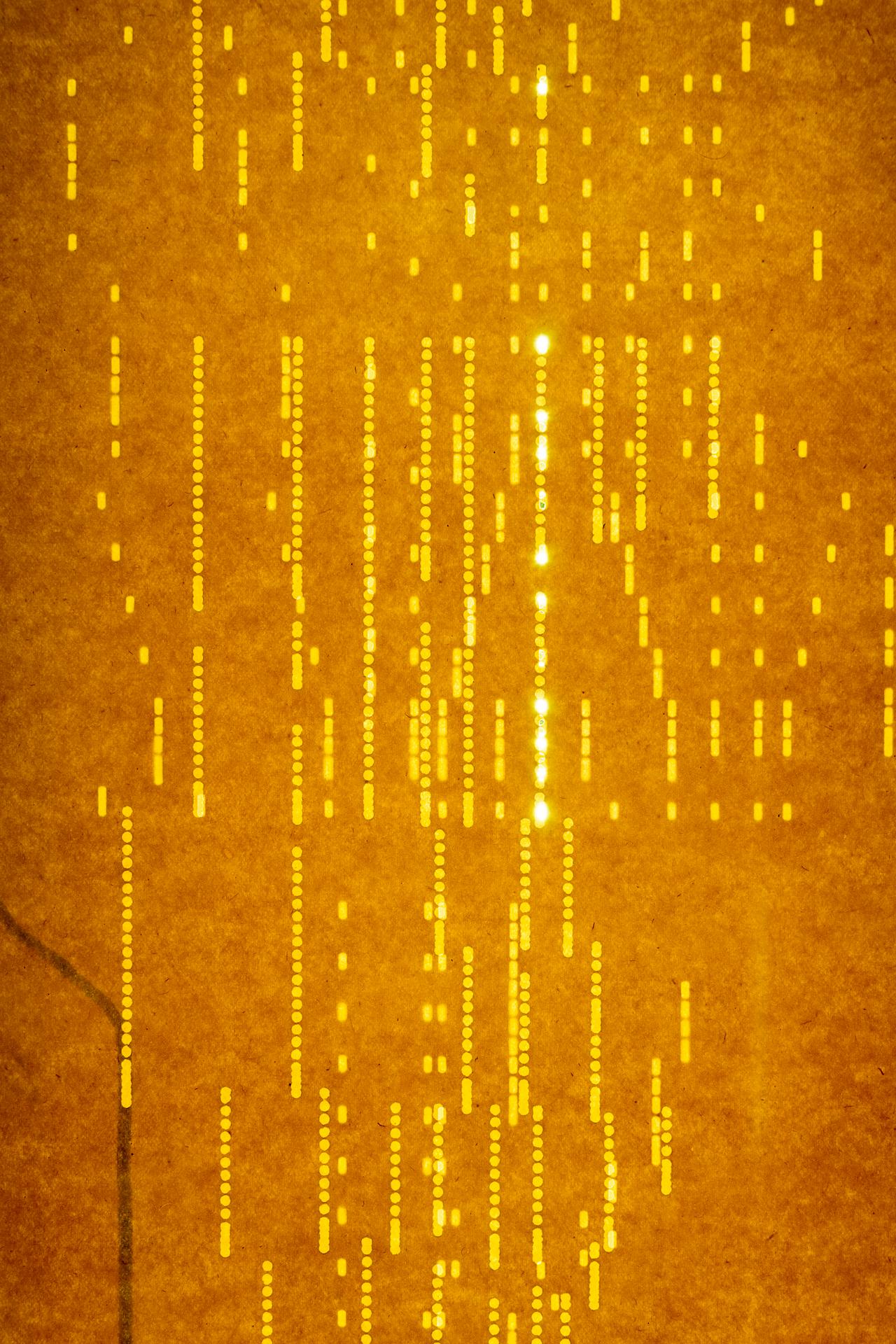 Jo Yarrington, Mute-Ability_Composition 1, 2019_acrílico, acero, reproductor de piano rol en venta 3