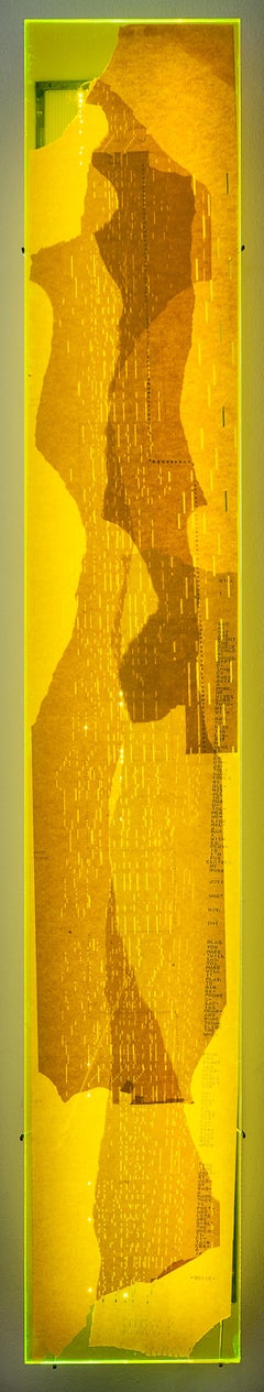 Jo Yarrington, Mute-Ability_Composition 6, 2019_acrylic, steel, player piano rol