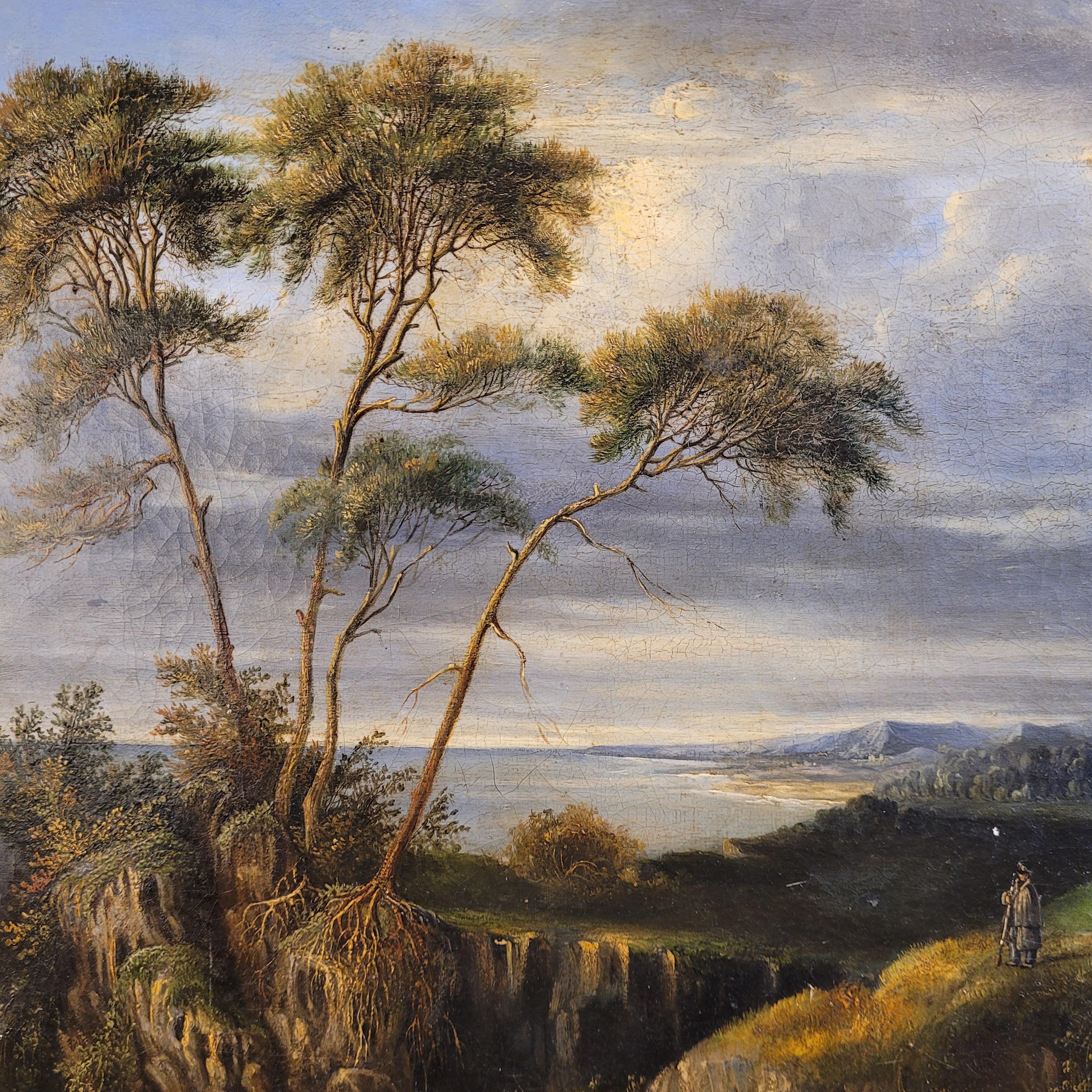Blick auf den Sonnenaufgang von einer felsigen Landschaft aus im Angebot 16