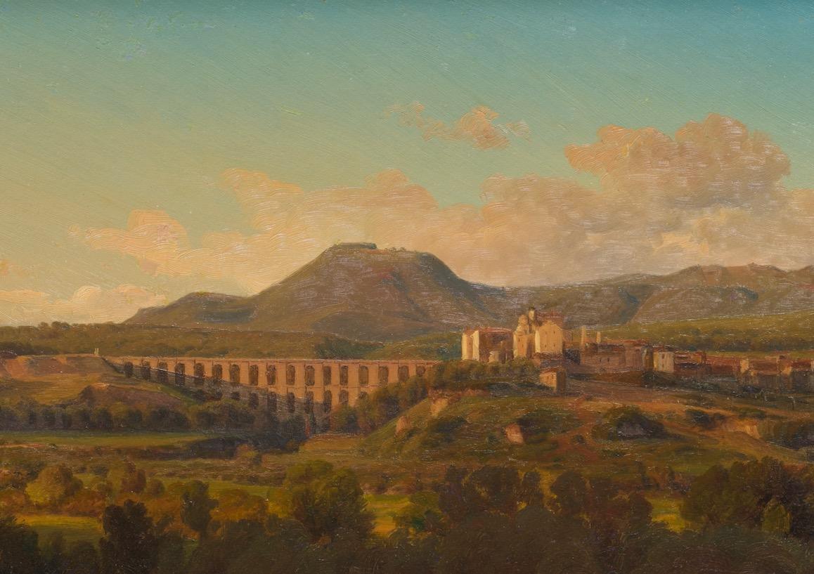 Ariccia e i Monti Albani - Painting Altro stile artistico di Joachim Ludwig Bünsow