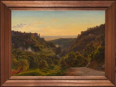 Vista di Tivoli e della Valle dell'Aniene con la Campagna Romana