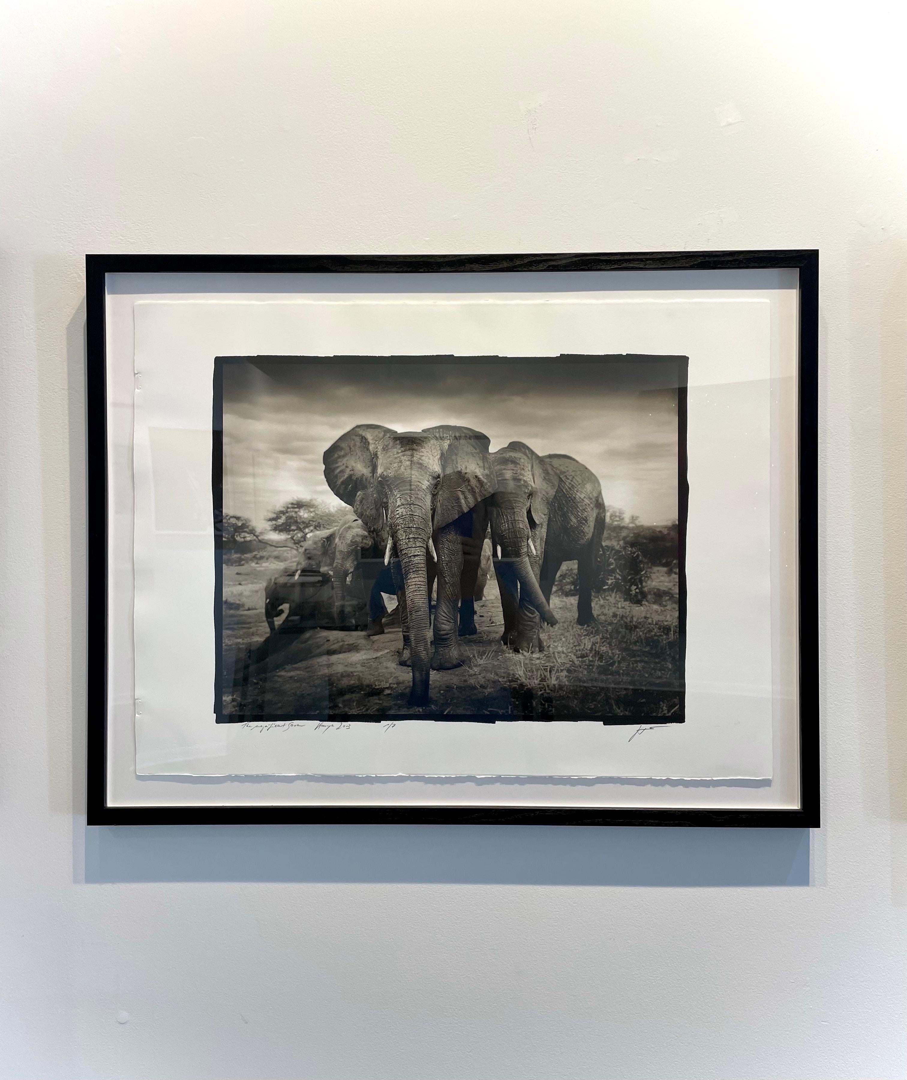 I magnifici sette, Kenya - Black and White Photograph Nero di Joachim Schmeisser