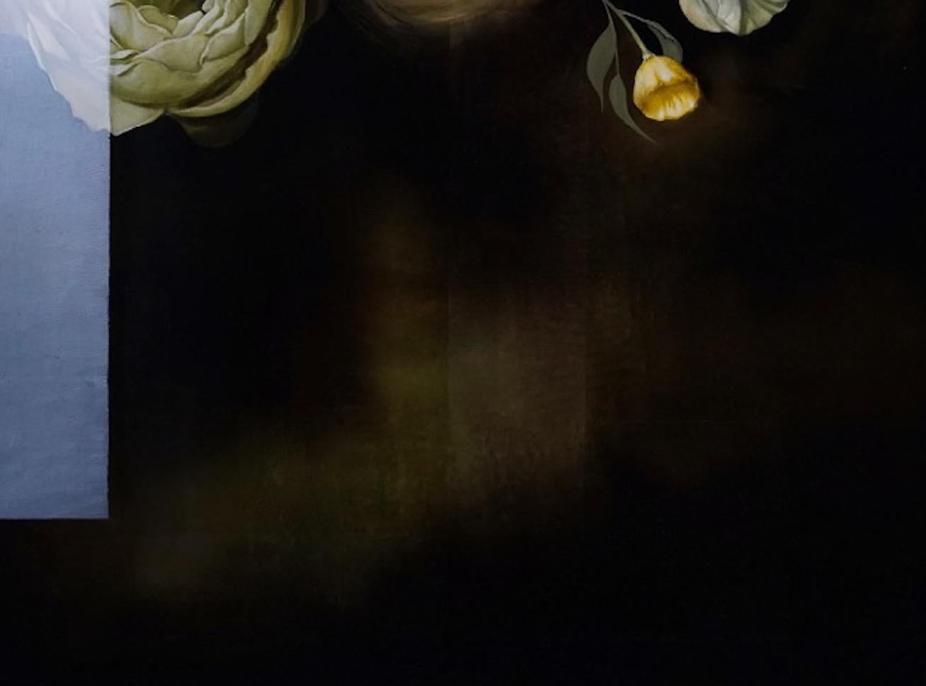 Balconies of the Sky II von Joachim van der Vlugt - Halbabstraktes Blumengemälde im Angebot 7