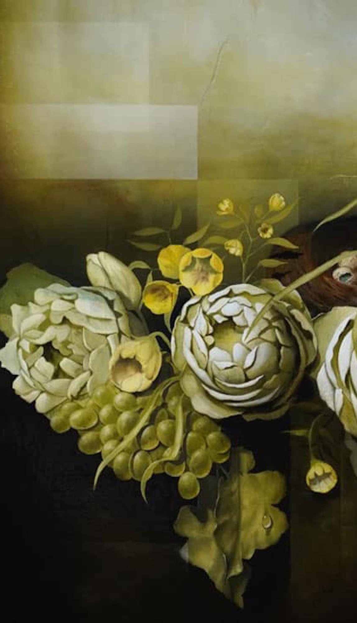 Balcons du ciel III par Joachim van der Vlugt - Peinture semi-abstraite en vente 2