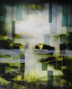 Cybergreen II by Joachim van der Vlugt - Contemporary Abstract Painting