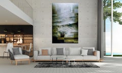 Deep End I by Joachim van der Vlugt - Semi-abstract painting, sea, dark colours