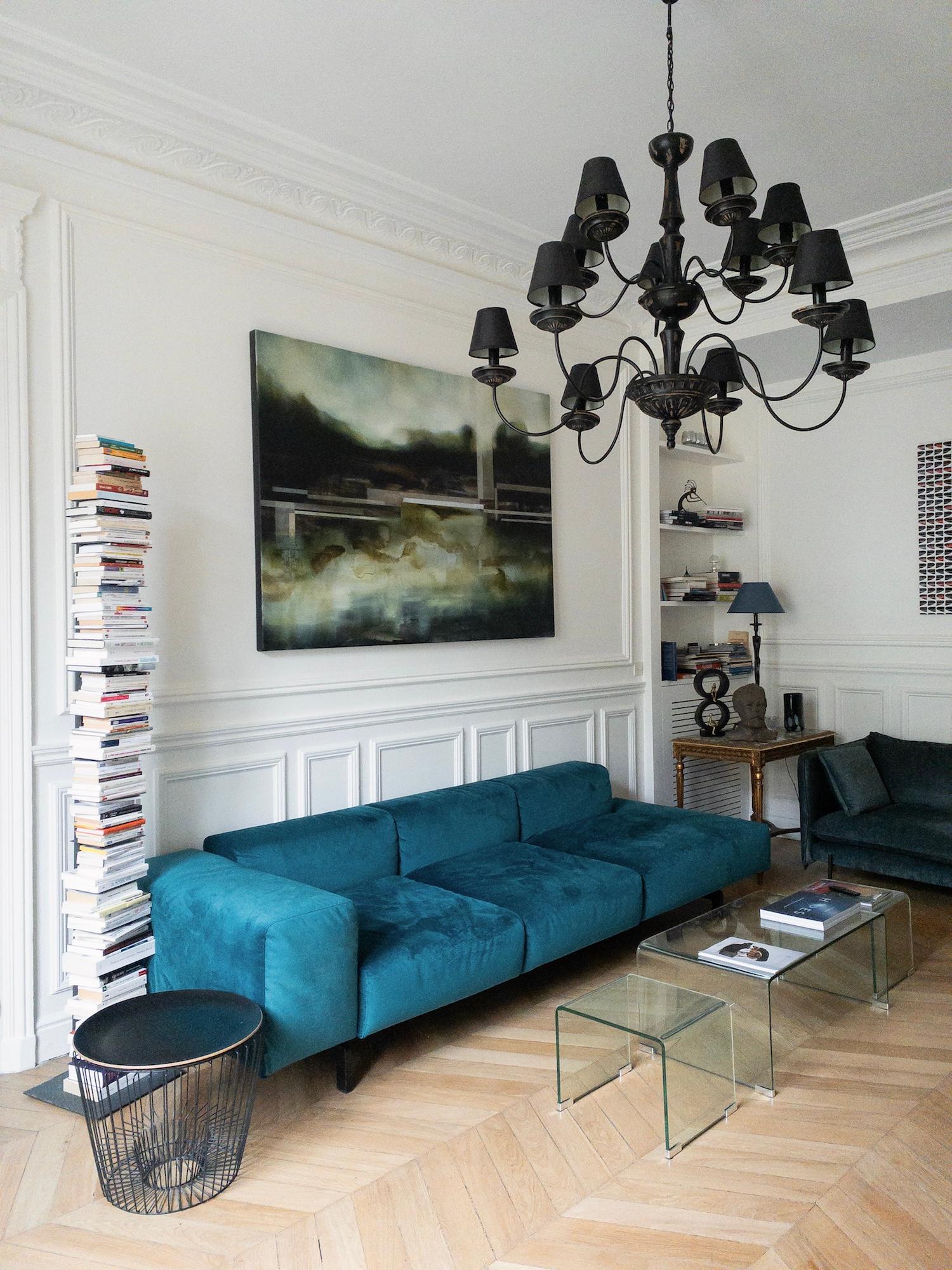 Elysium II by Joachim van der Vlugt - Semi-abstract painting, green, landscape im Angebot 2