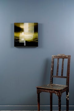 Emerald Sky II by Joachim van der Vlugt - Abstract landscape painting, green