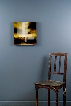 Cielo esmeralda IV de Joachim van der Vlugt - Cuadro paisaje abstracto, amarillo