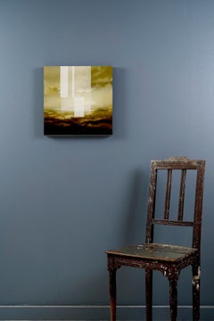 Cielo esmeralda V by Joachim van der Vlugt - Paisaje abstracto, pintura al óleo