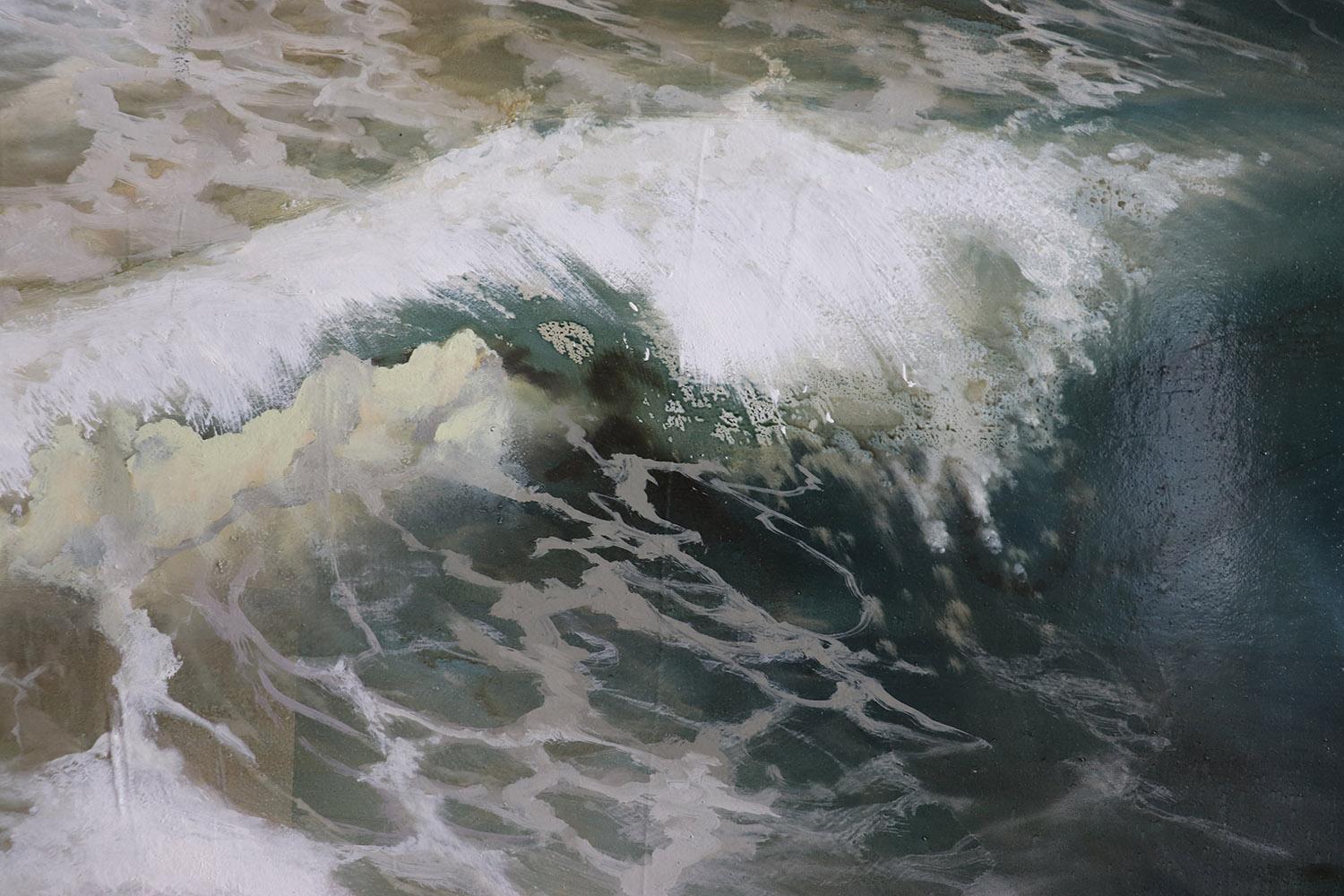 Fury III de Joachim van der Vlugt - peinture contemporaine, paysage marin, bleu, eau en vente 4