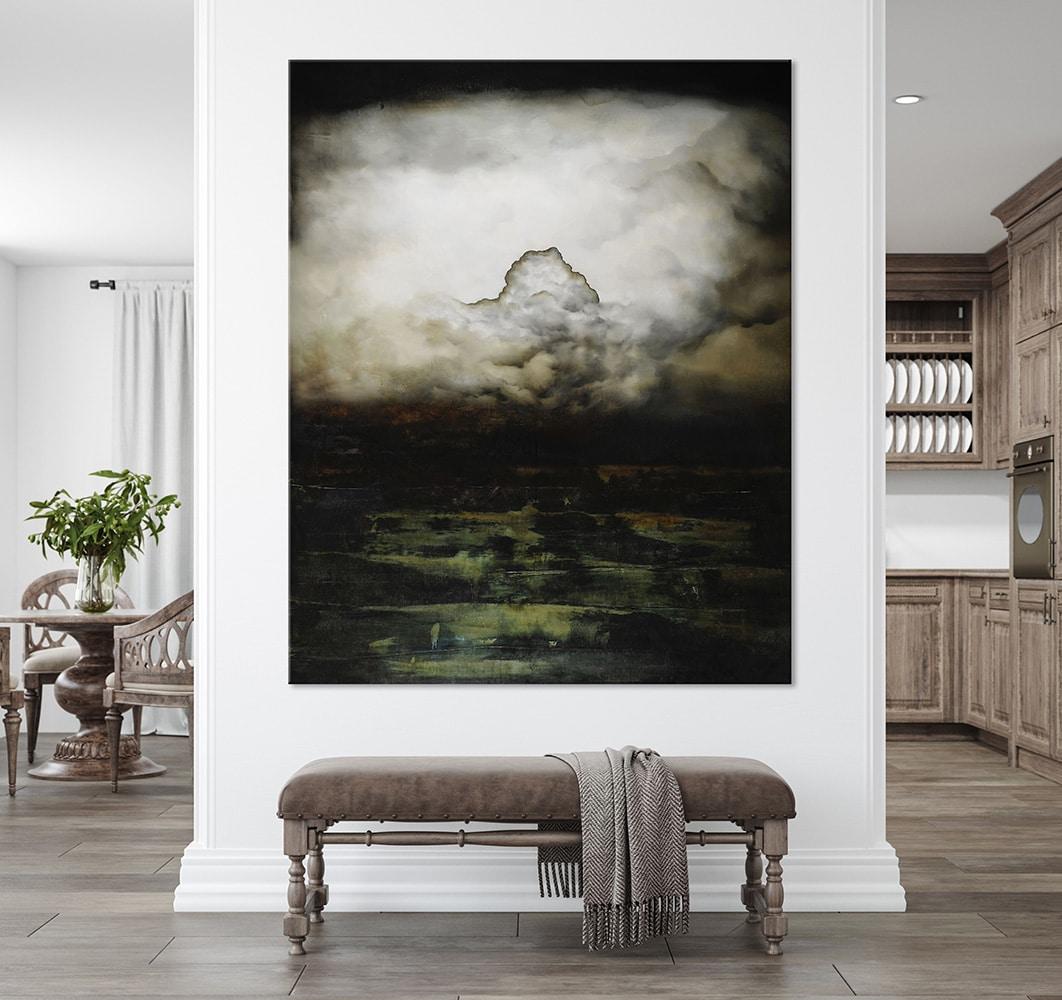 Garten der frühen Freuden I von Joachim van der Vlugt – Halbabstrakte Malerei im Angebot 1