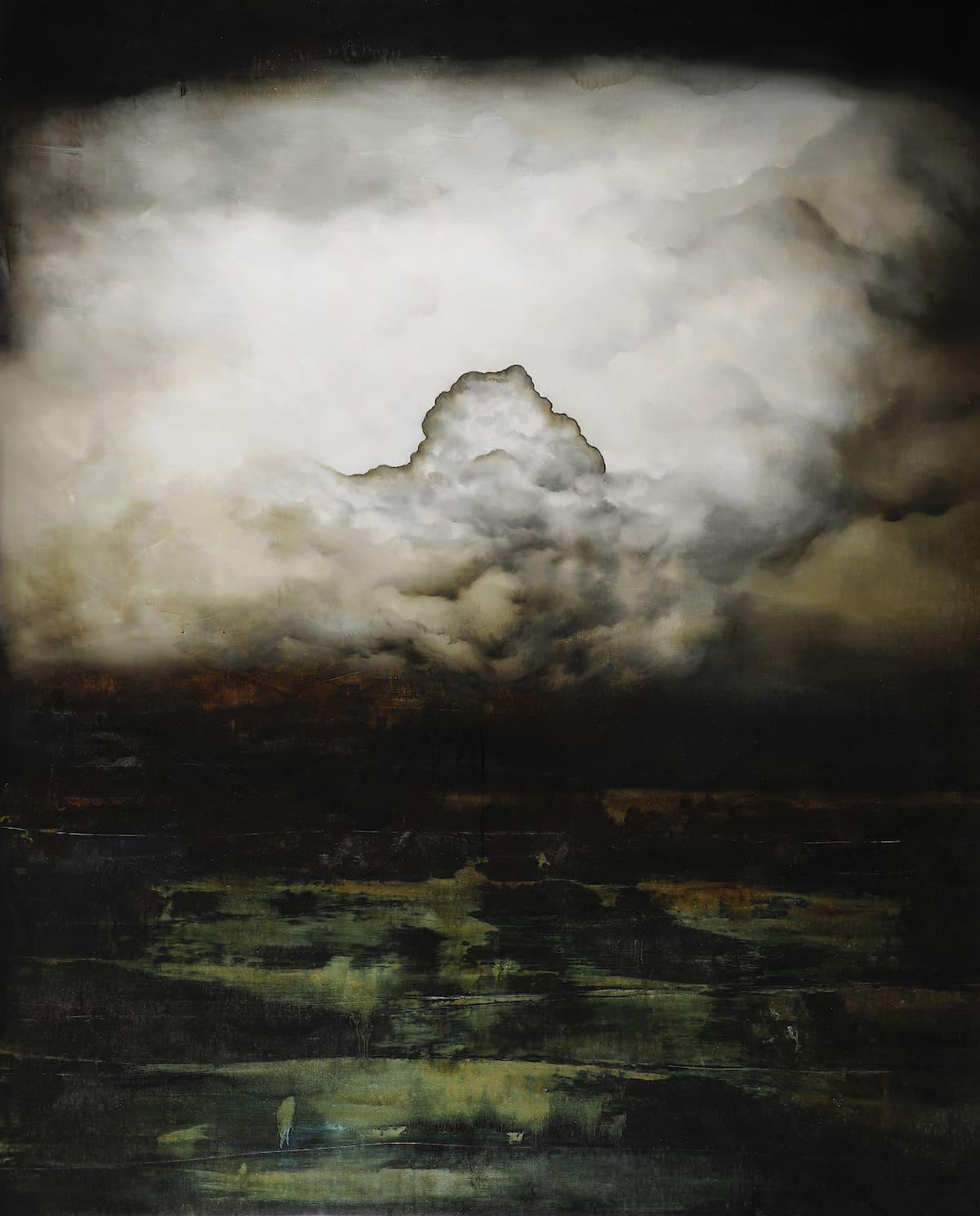 Garten der frühen Freuden I von Joachim van der Vlugt – Halbabstrakte Malerei