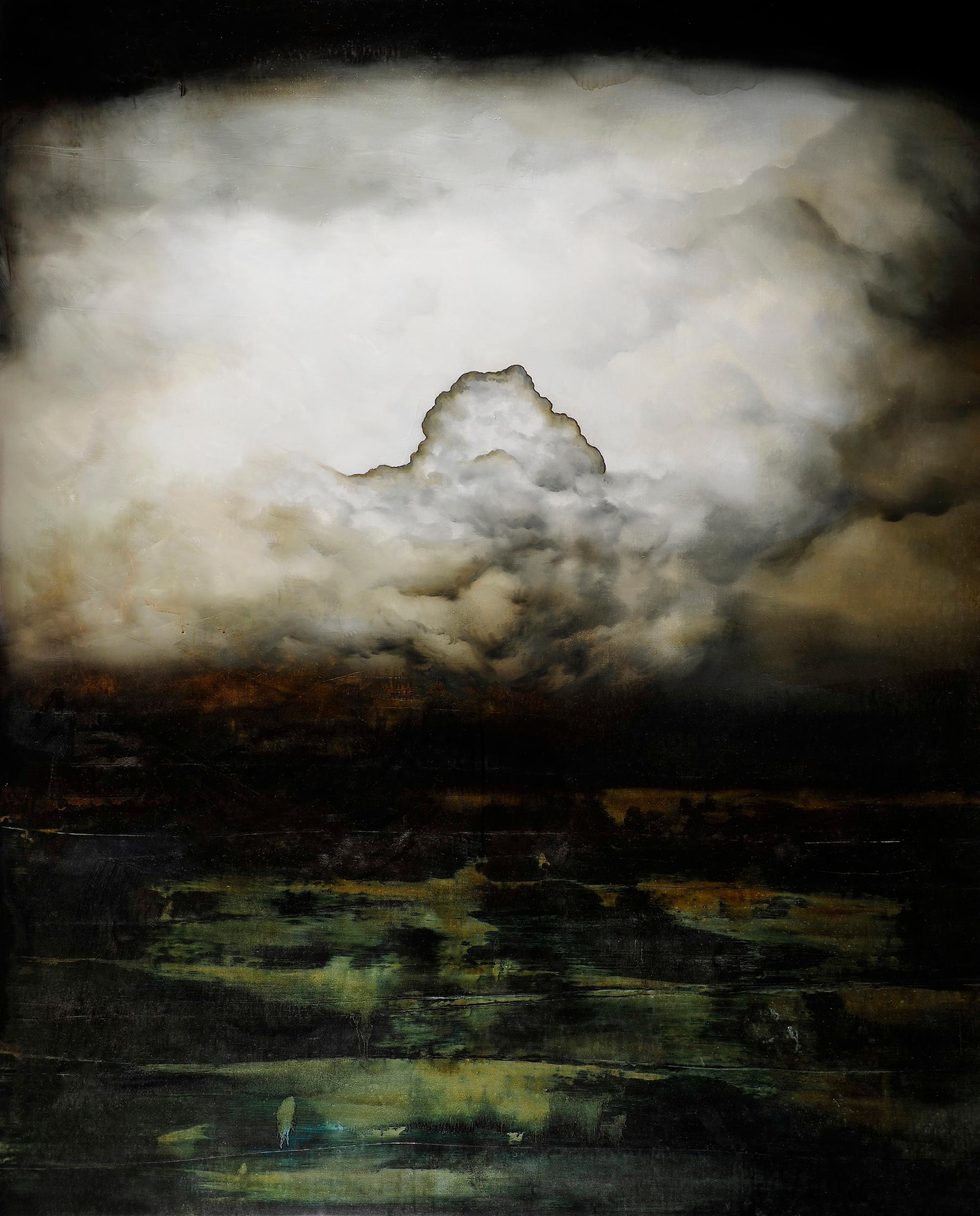 Garten der frühen Freuden I von Joachim van der Vlugt – Halbabstrakte Malerei