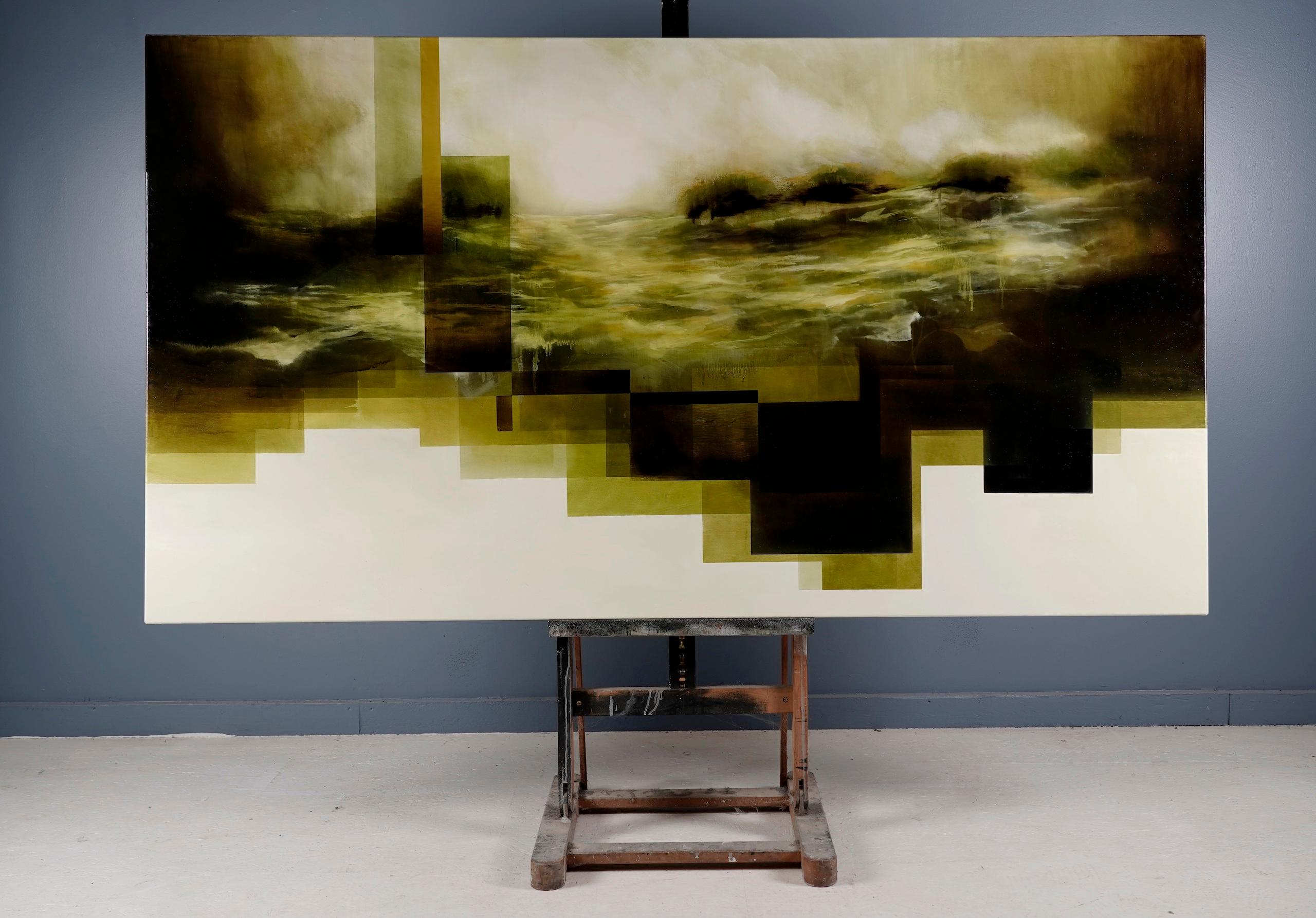 Good Earth III by Joachim van der Vlugt - contemporary painting, landscape For Sale 1