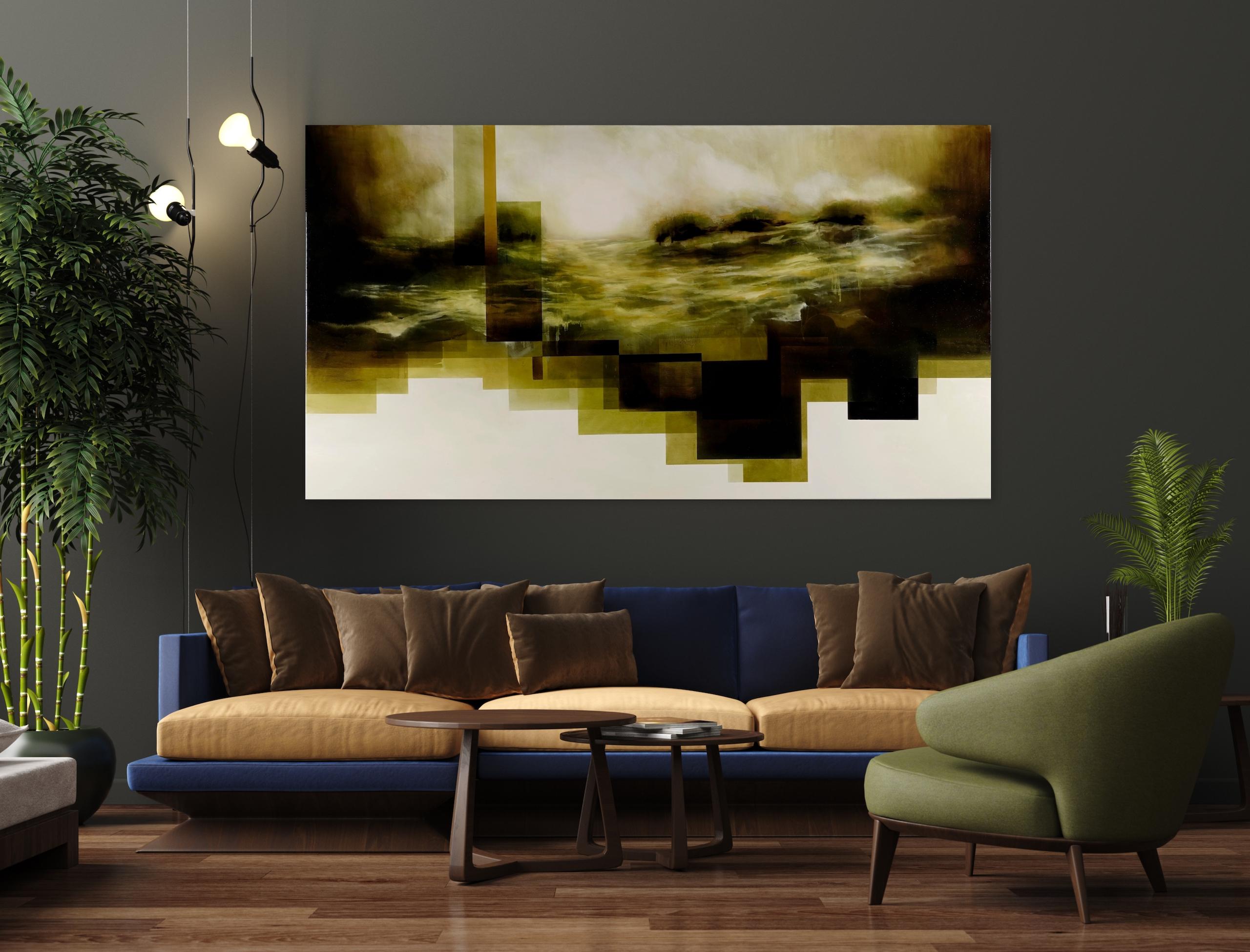 Good Earth III by Joachim van der Vlugt - contemporary painting, landscape For Sale 2