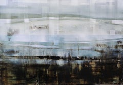 Hall of power III di Joachim van der Vlugt - Quadro semi-astratto, colore grigio