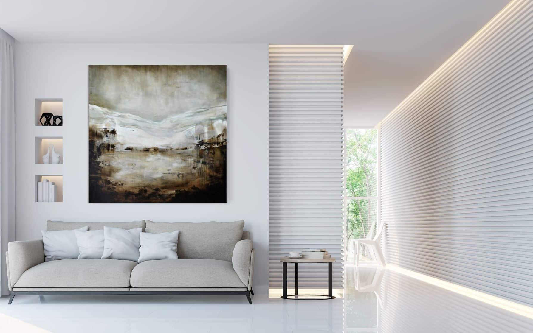 Peinture semi-abstraite Mont Angel IV de Joachim van der Vlugt en vente 1