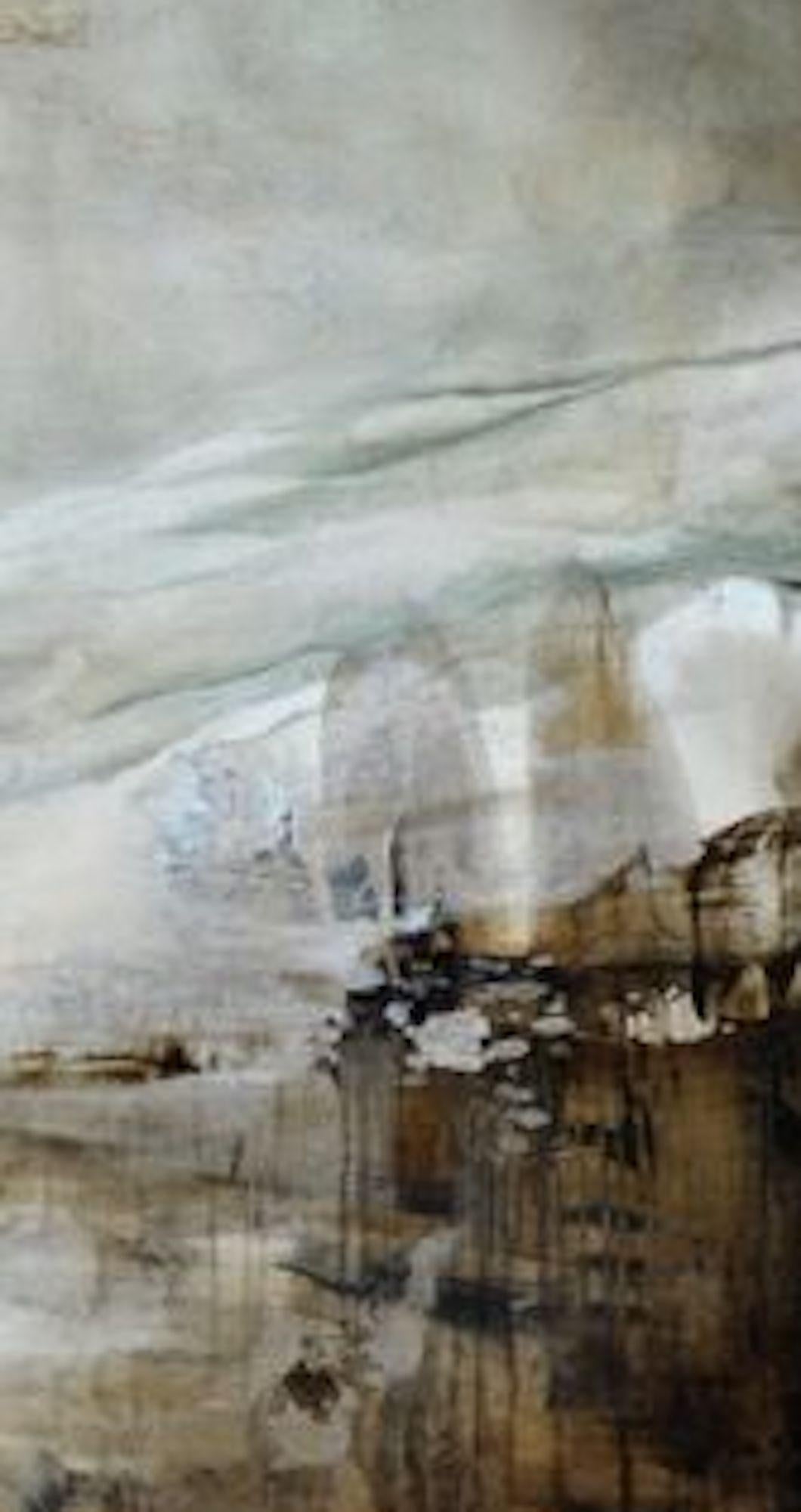 Monte Ángel IV de Joachim van der Vlugt - Pintura semiabstracta, montañas en venta 2