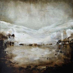 Peinture semi-abstraite Mont Angel IV de Joachim van der Vlugt