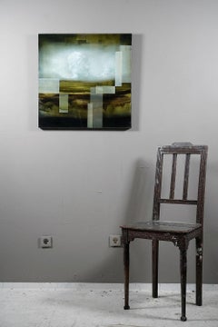 Prometheus III by Joachim van der Vlugt -  Semi-abstract painting, sky, clouds