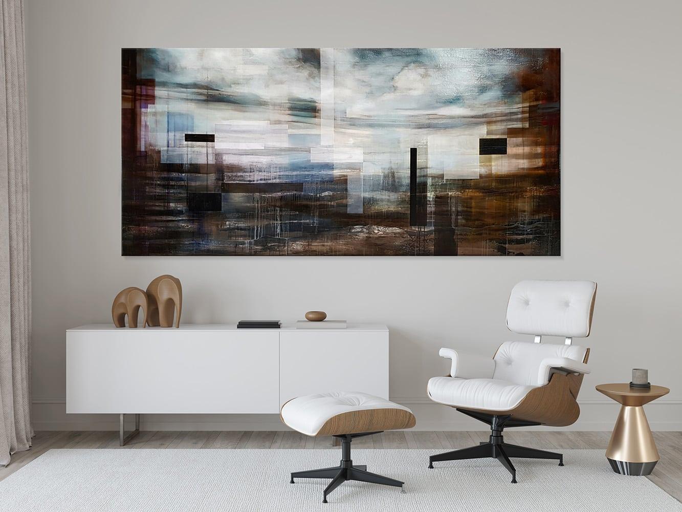 Spectrum I by Joachim van der Vlugt - Semi-abstract painting, large-scale For Sale 6