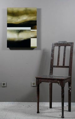 Super massive I by Joachim van der Vlugt - Semi-abstract painting, brown tones