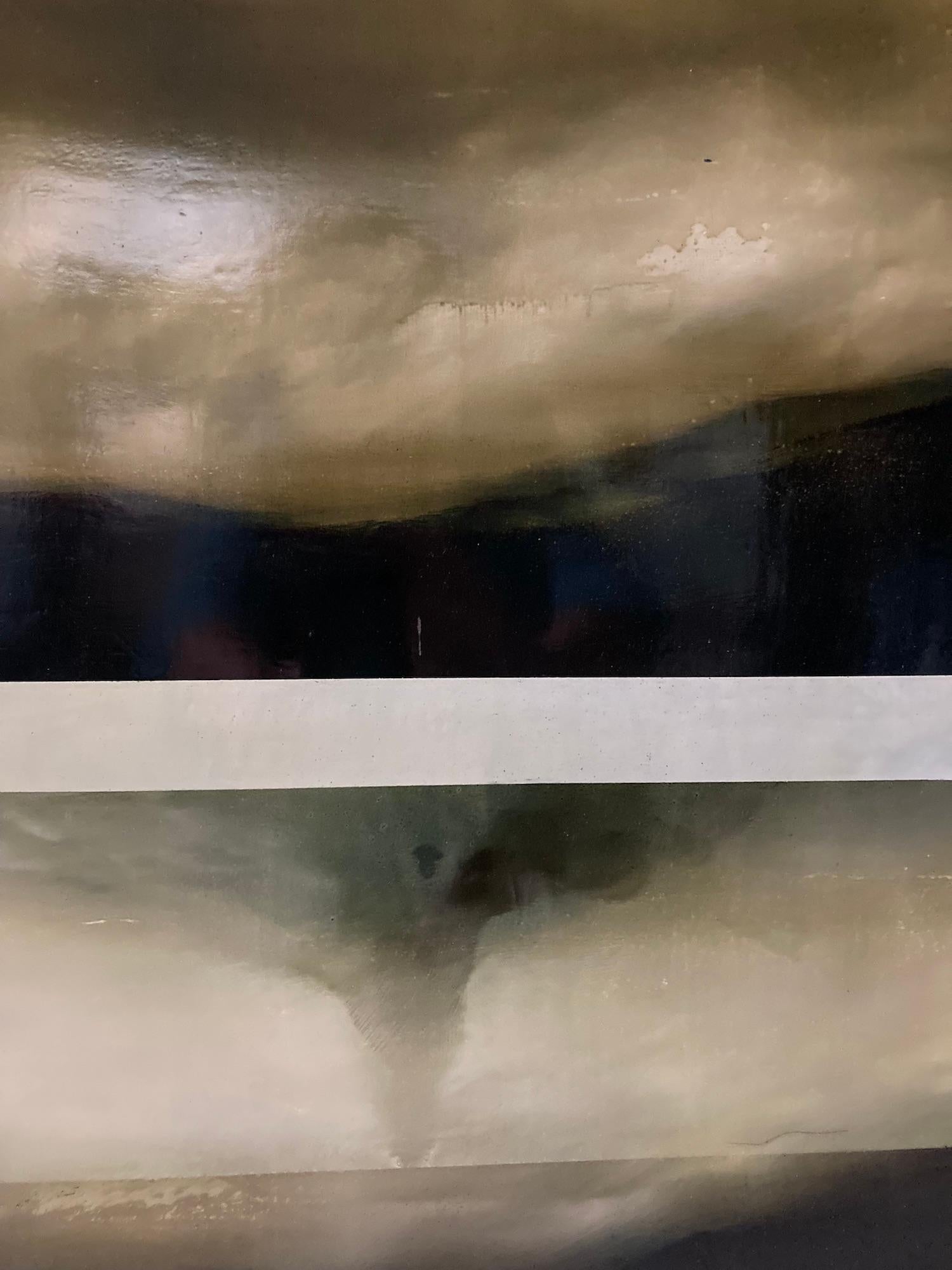 Super massiv I von Joachim van der Vlugt - Semi-abstrakte Malerei, Brauntöne im Angebot 5