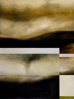 Super massive I by Joachim van der Vlugt - Semi-abstract painting, brown tones