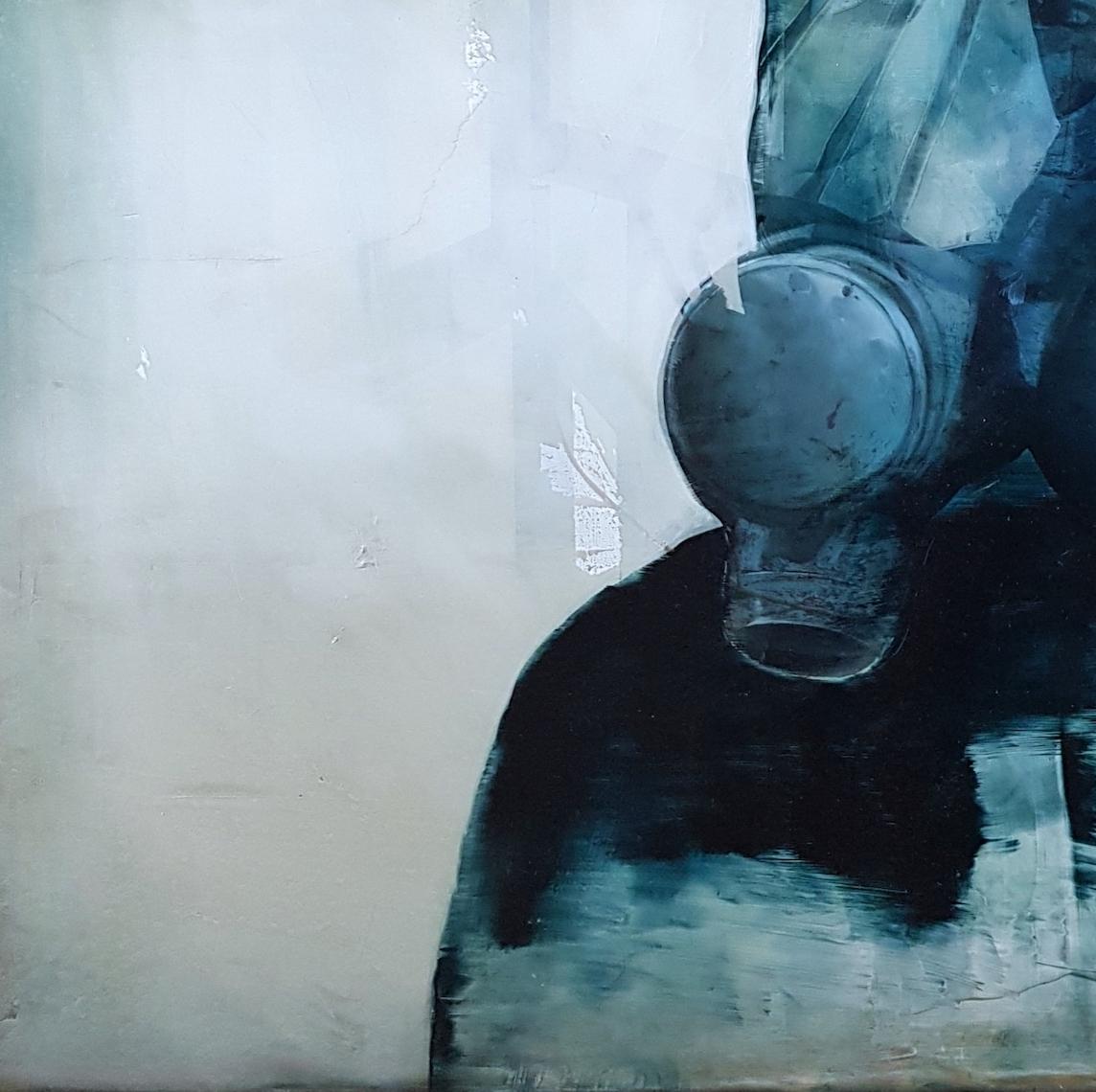 Die Rüstung II von J. van der Vlugt - Porträtmalerei, maskierte Figur im Angebot 1