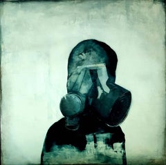 Die Rüstung II von J. van der Vlugt - Porträtmalerei, maskierte Figur