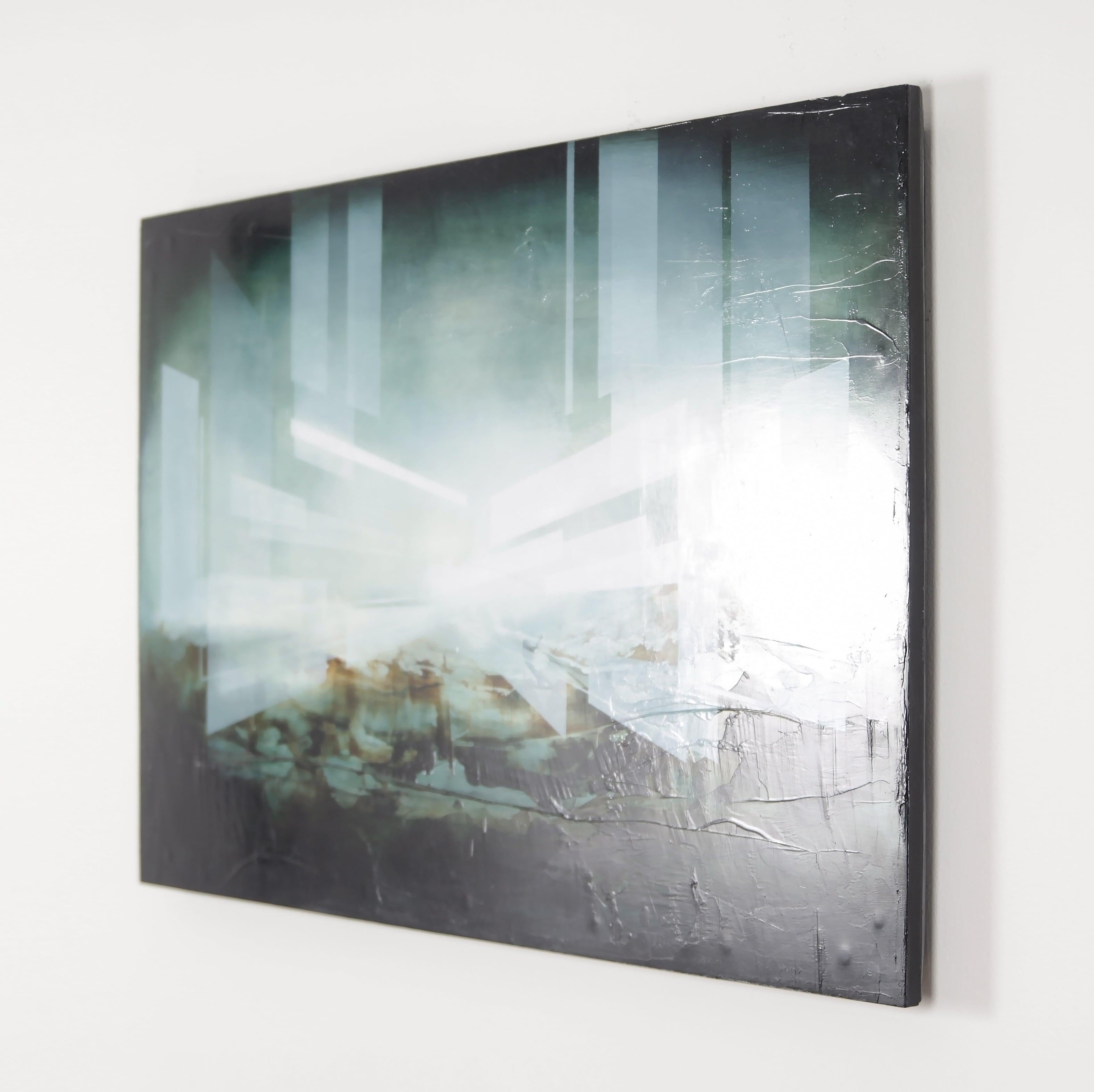 The Event V von Joachim van der Vlugt - Abstraktes Gemälde, Öl auf Holz im Angebot 2