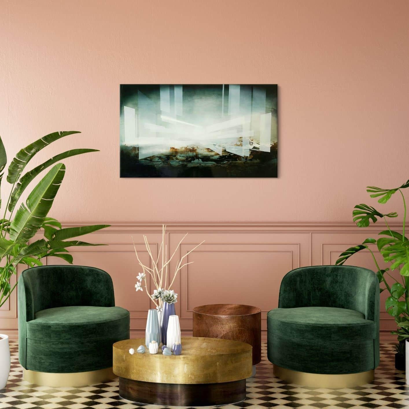 The Event V von Joachim van der Vlugt - Abstraktes Gemälde, Öl auf Holz im Angebot 5