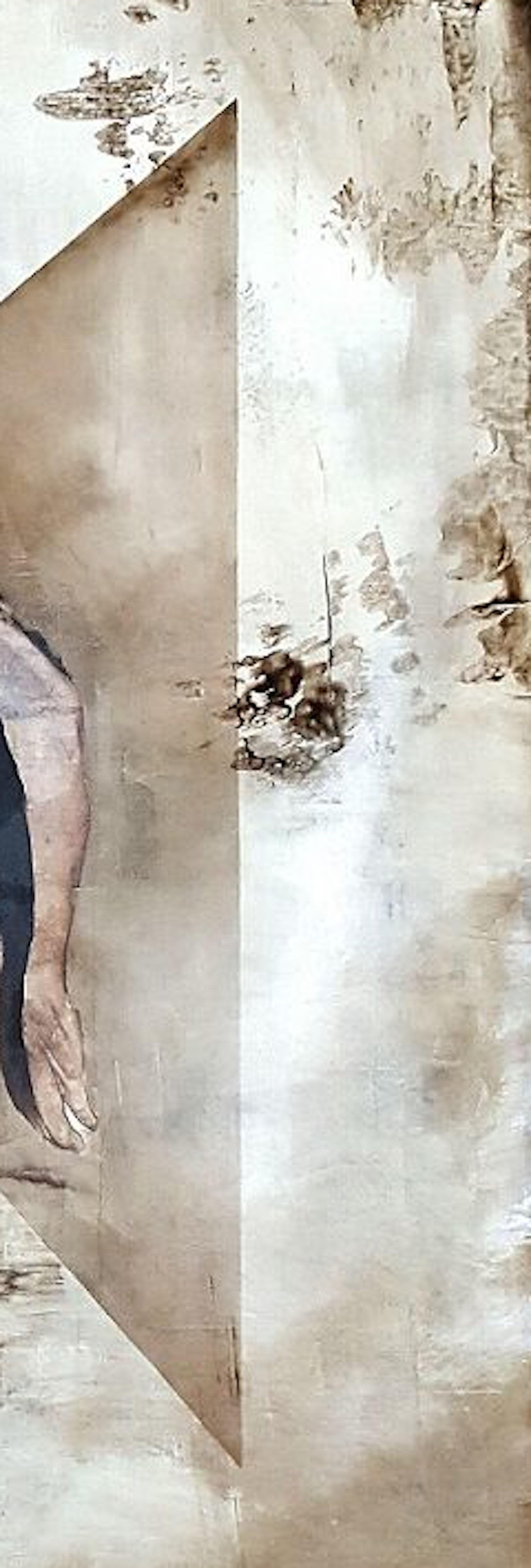 The Samaritan von Joachim van der Vlugt - Zeitgenössisches religiöses Gemälde im Angebot 2