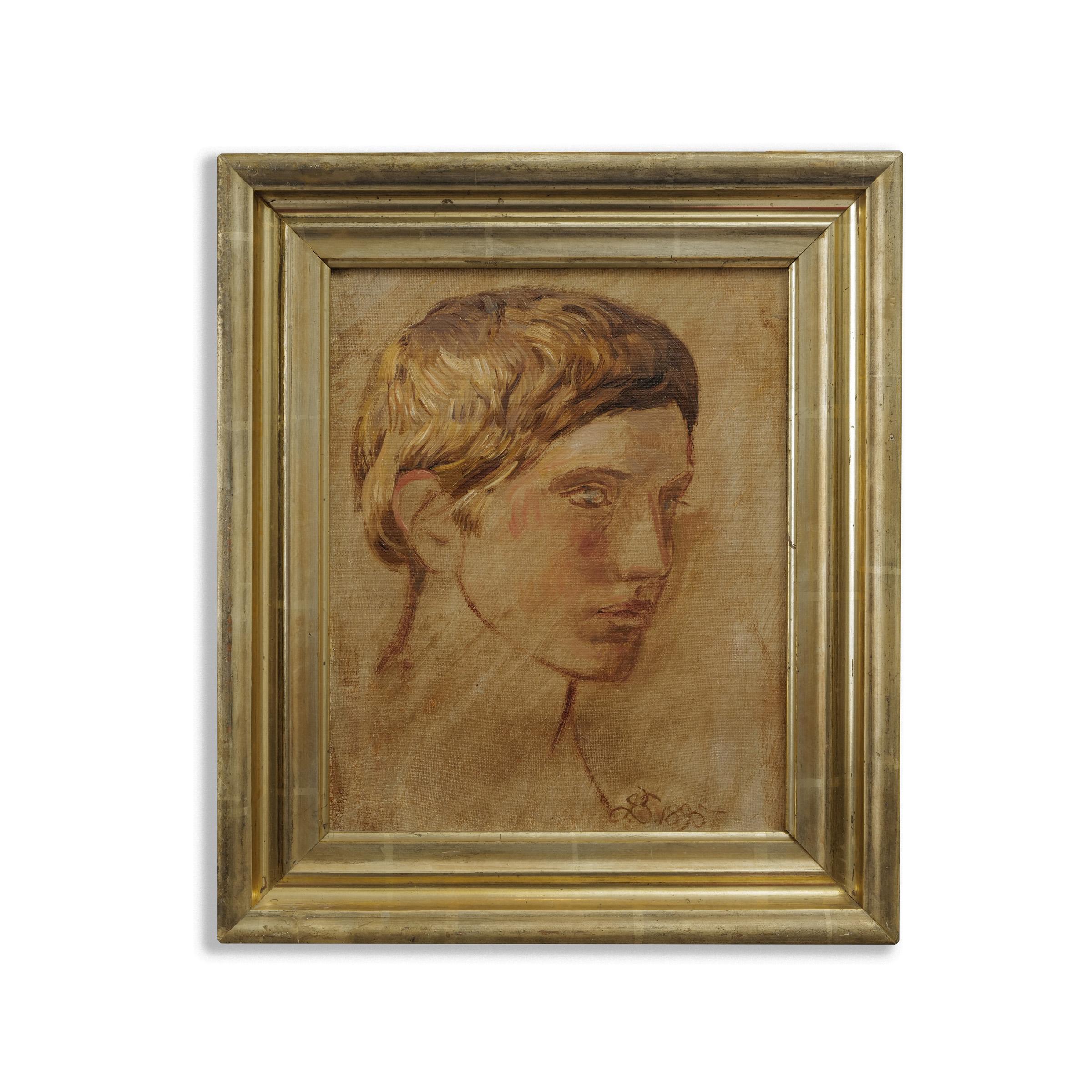 Joakim Frederik Skovgaard Studie für das Werk zur Kathedrale von Viborg, Öl o. C. 1895 (Dänisch) im Angebot