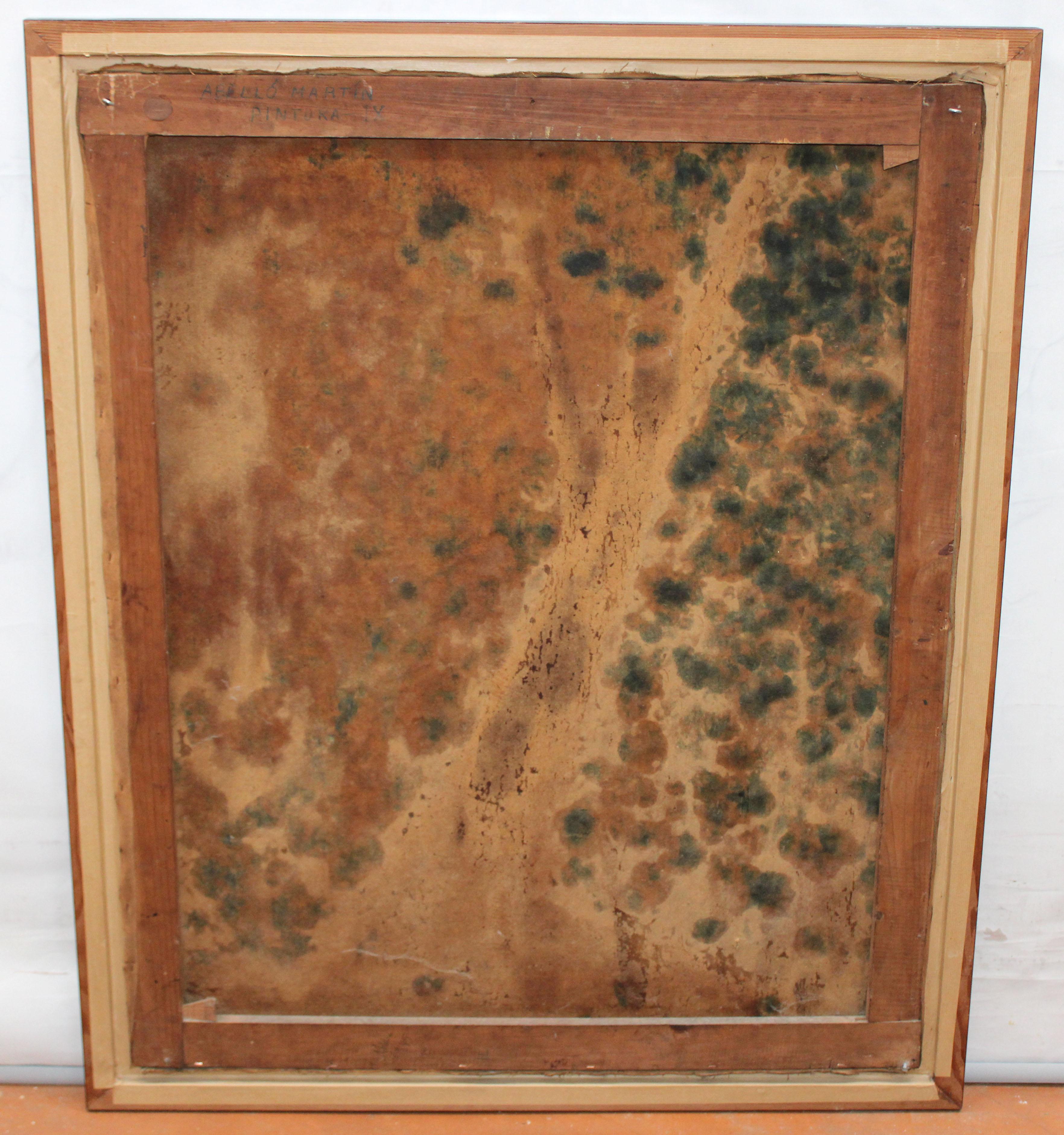 Pintura IX - Óleo sobre tablex - Año 1961 For Sale 5