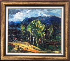 Spanish landscape original oil canvas painting