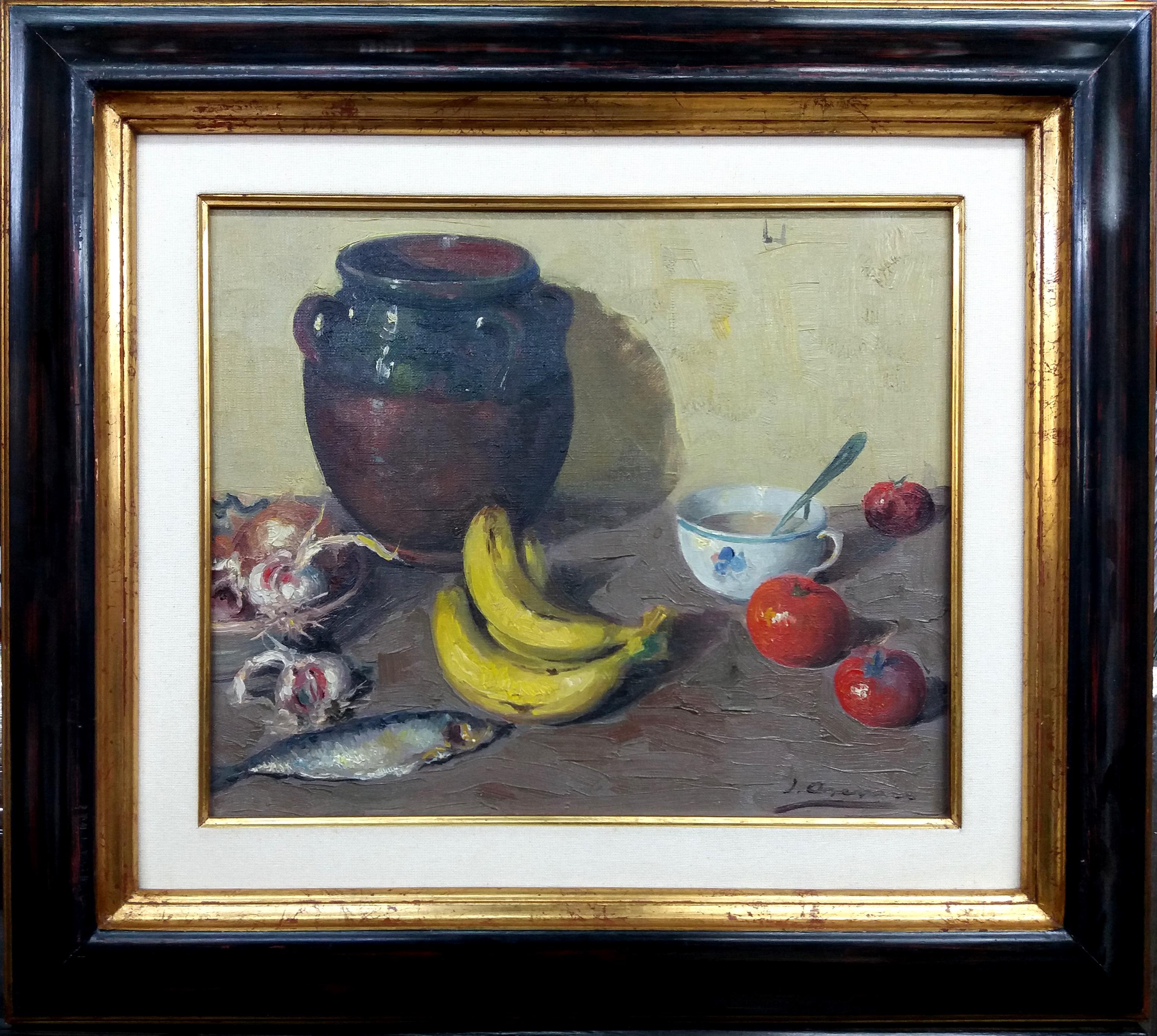Still-Life Painting Joan Asensio Marine -  Asensio  Fruits - peinture acrylique originale nature morte