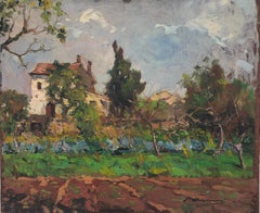 Vilanova i la Geltru Spain oil on board painting spanish landscape impresionist