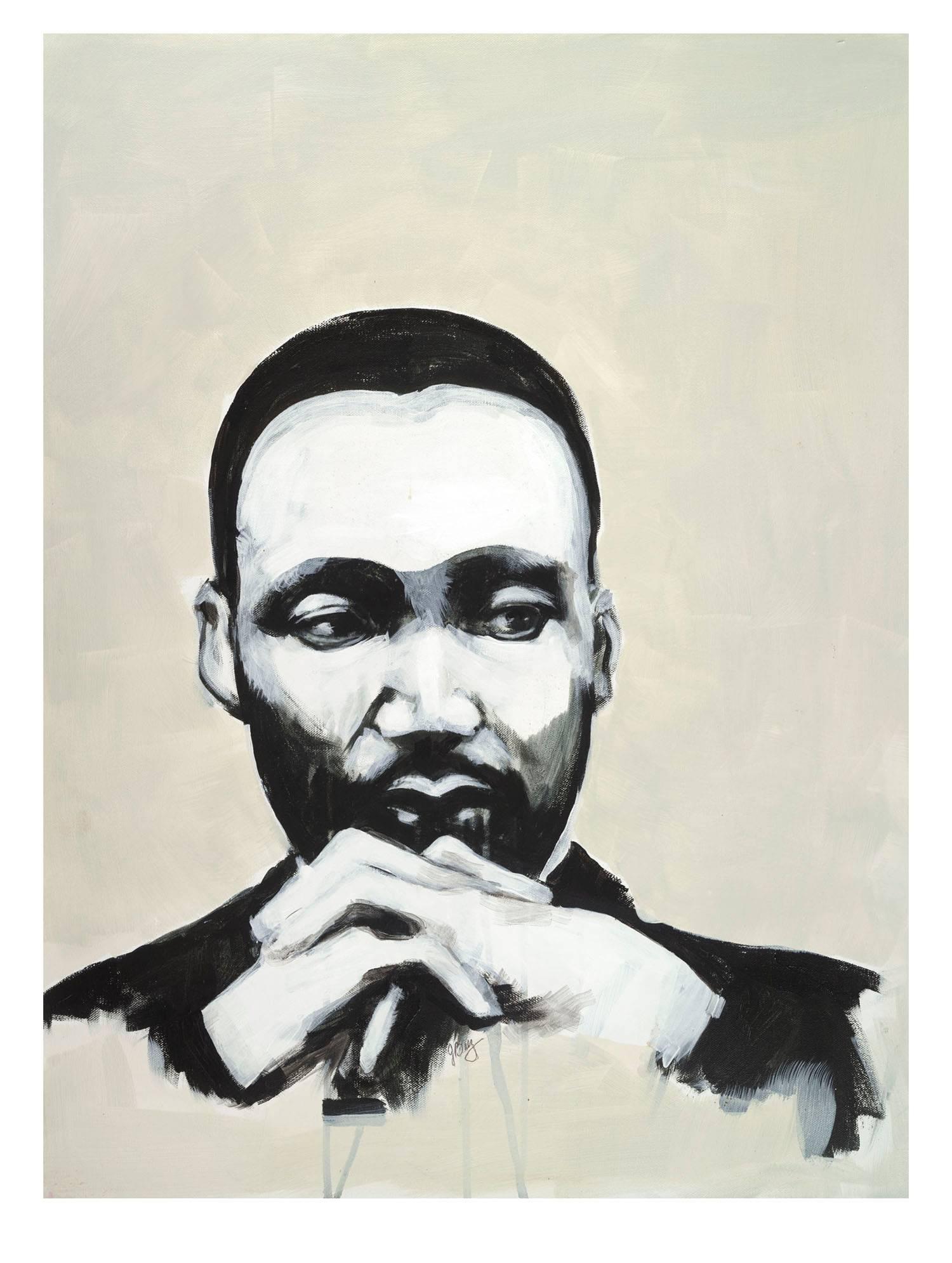 Joan Baez Portrait Print - Martin Luther King Jr.