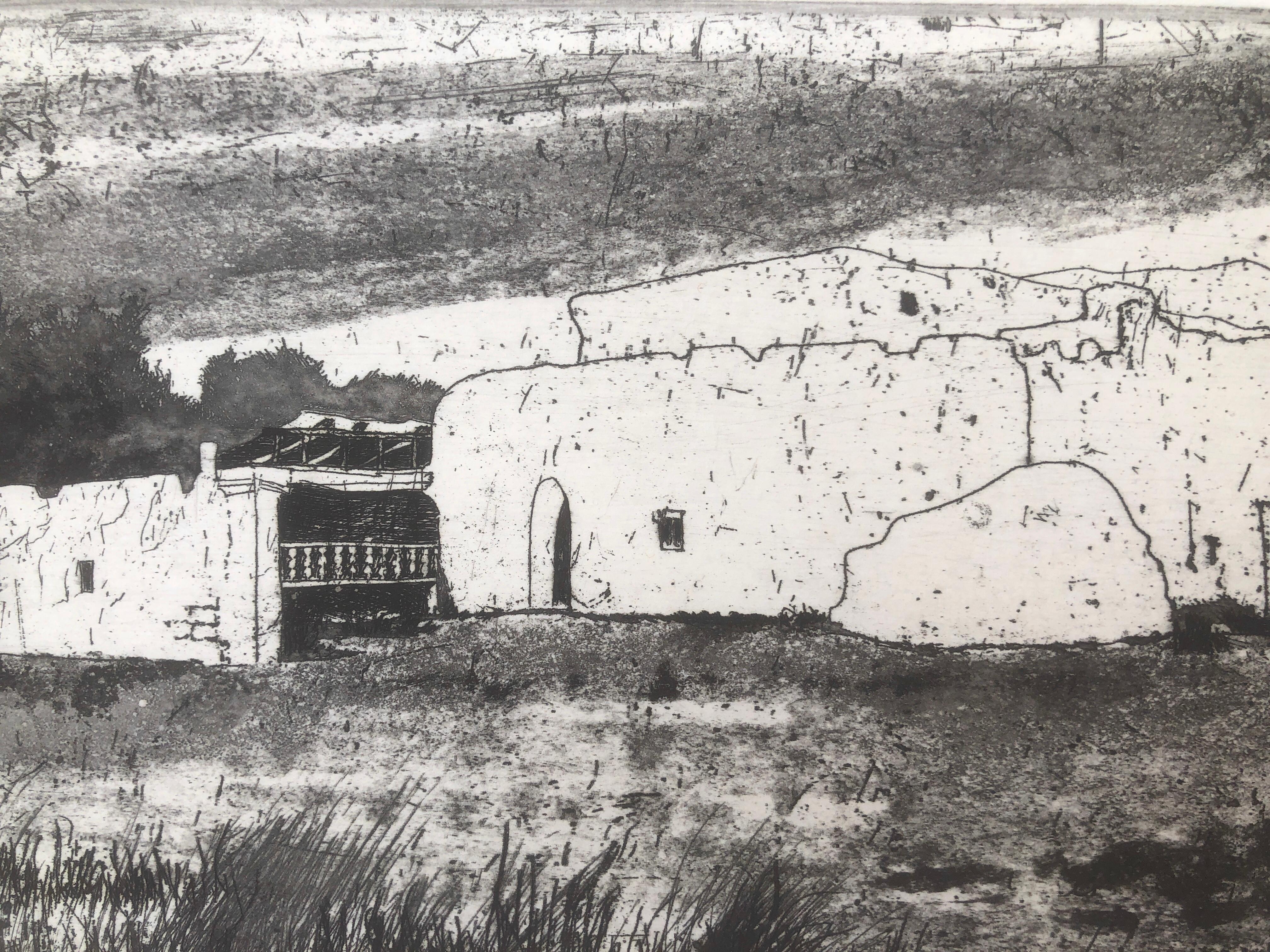 Landscape engraving print 1