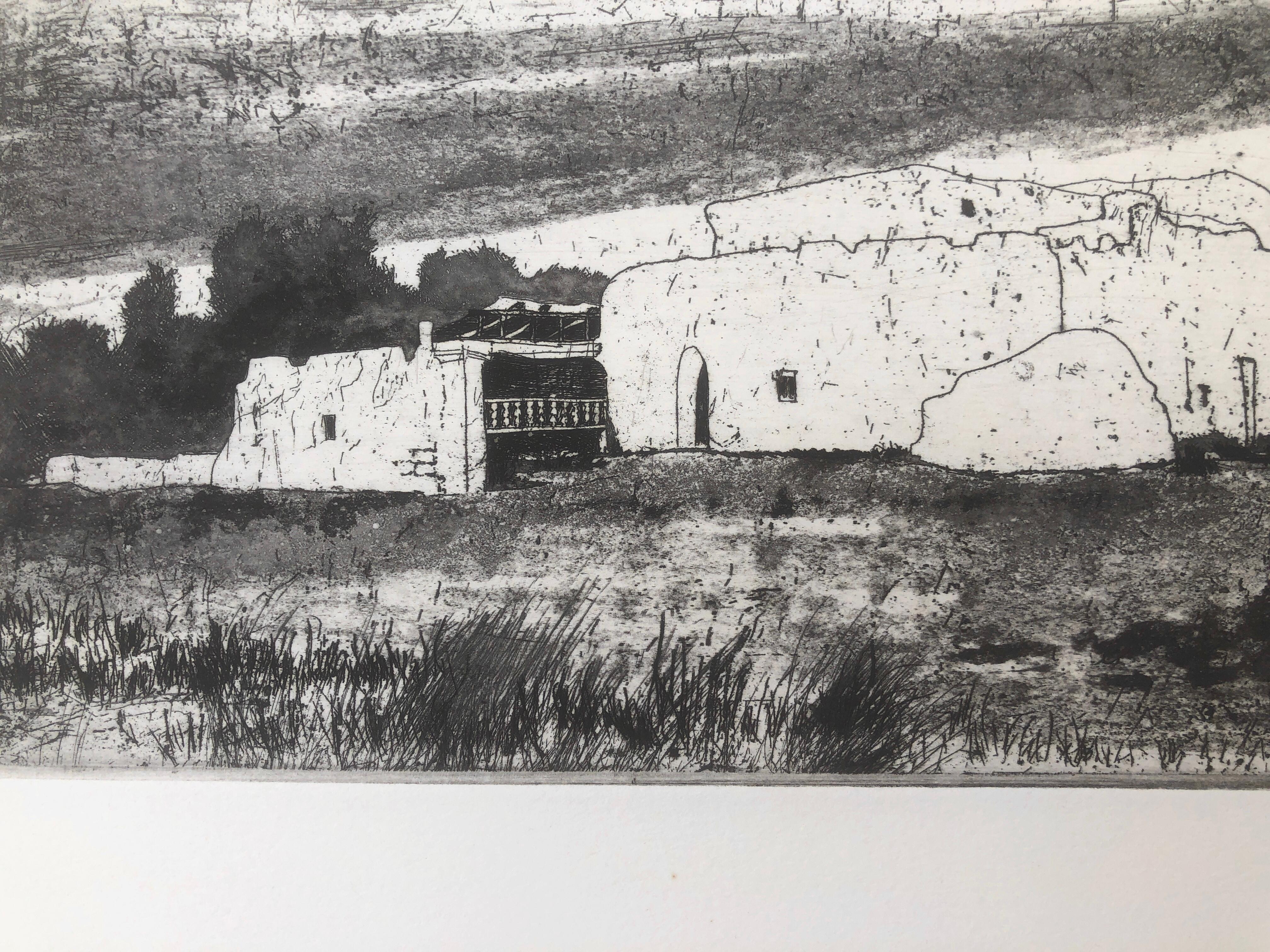 Landscape engraving print 3