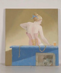Joan Barber Orilla azul Óleo sobre lienzo
