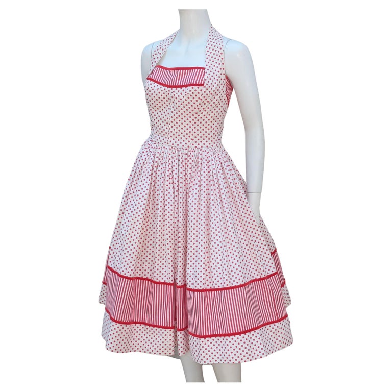 1950s Halter Dress - 21 For Sale on 1stDibs