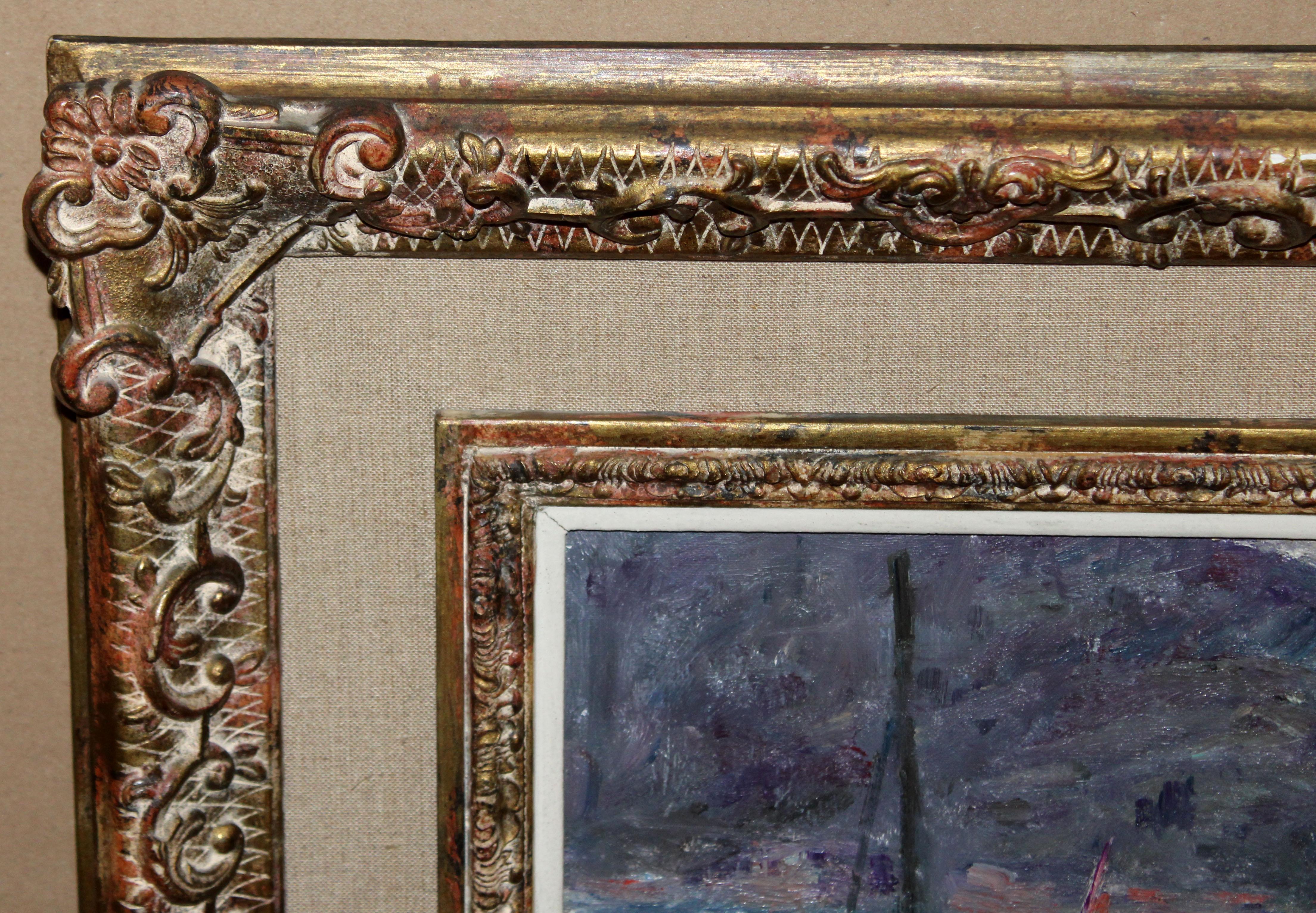 Óleo sobre tela - Puerto de Soller (Mallorca) en vente 4