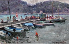 Óleo sobre tela - Puerto de Soller (Mallorca)