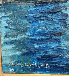 Man Emerging from the Water oil on canvas painting expressionst art