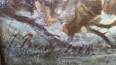 Songbird in Snowy Landscape, Winter Bird, Danish?, J Brady, signed and dated