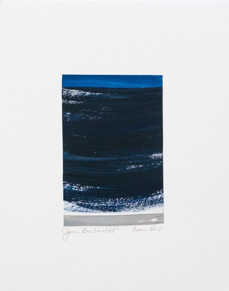  Joan Breckwoldt es una artista contemporánea estadounidense que vive en Houston, Texas. Esta colección de abstracciones en técnica mixta  de la Serie Océano Número 1-7 sobre papel se inspira en la belleza de la naturaleza. La sencillez de estas
