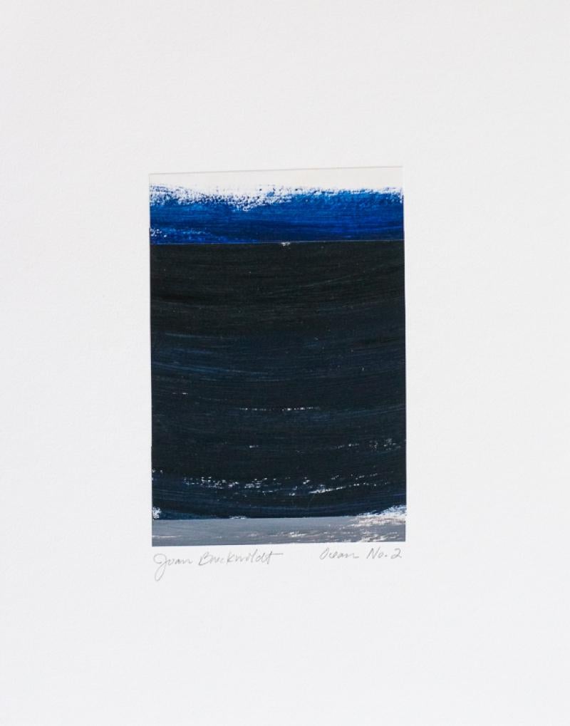  Joan Breckwoldt is an American contemporary artist living in Houston, Texas. This collection of mixed media abstractions  in The Ocean Series Number 1-7 on paper is drawn from the beauty found in nature. The simplicity of these works echoes the